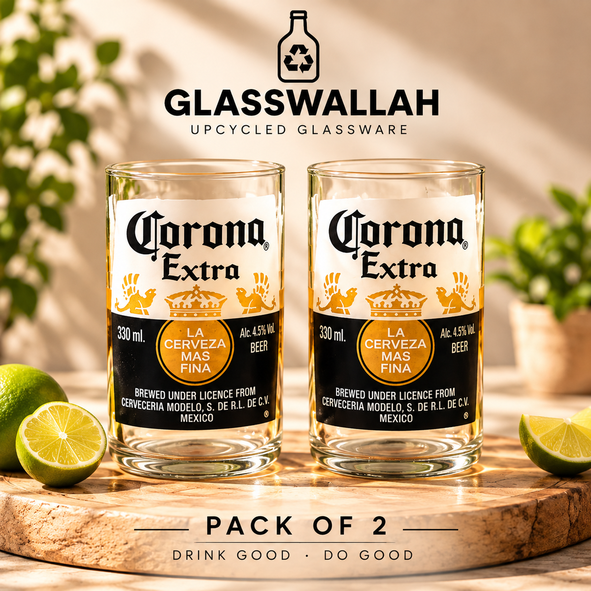 Corona Glasses - Set of 2