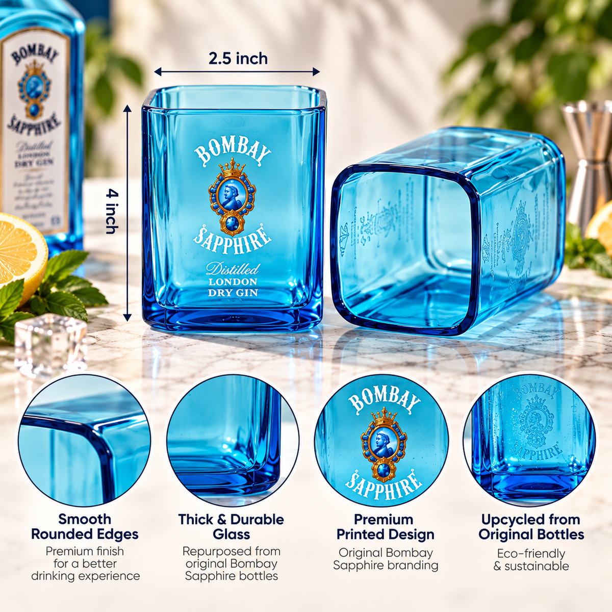 Bombay Sapphire - Set of 2