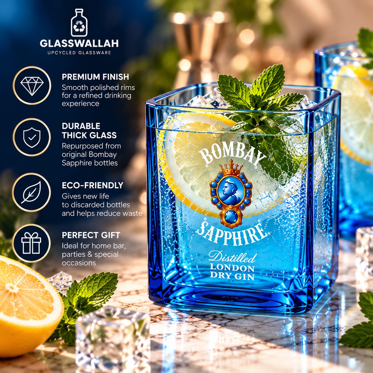Bombay Sapphire - Set of 4