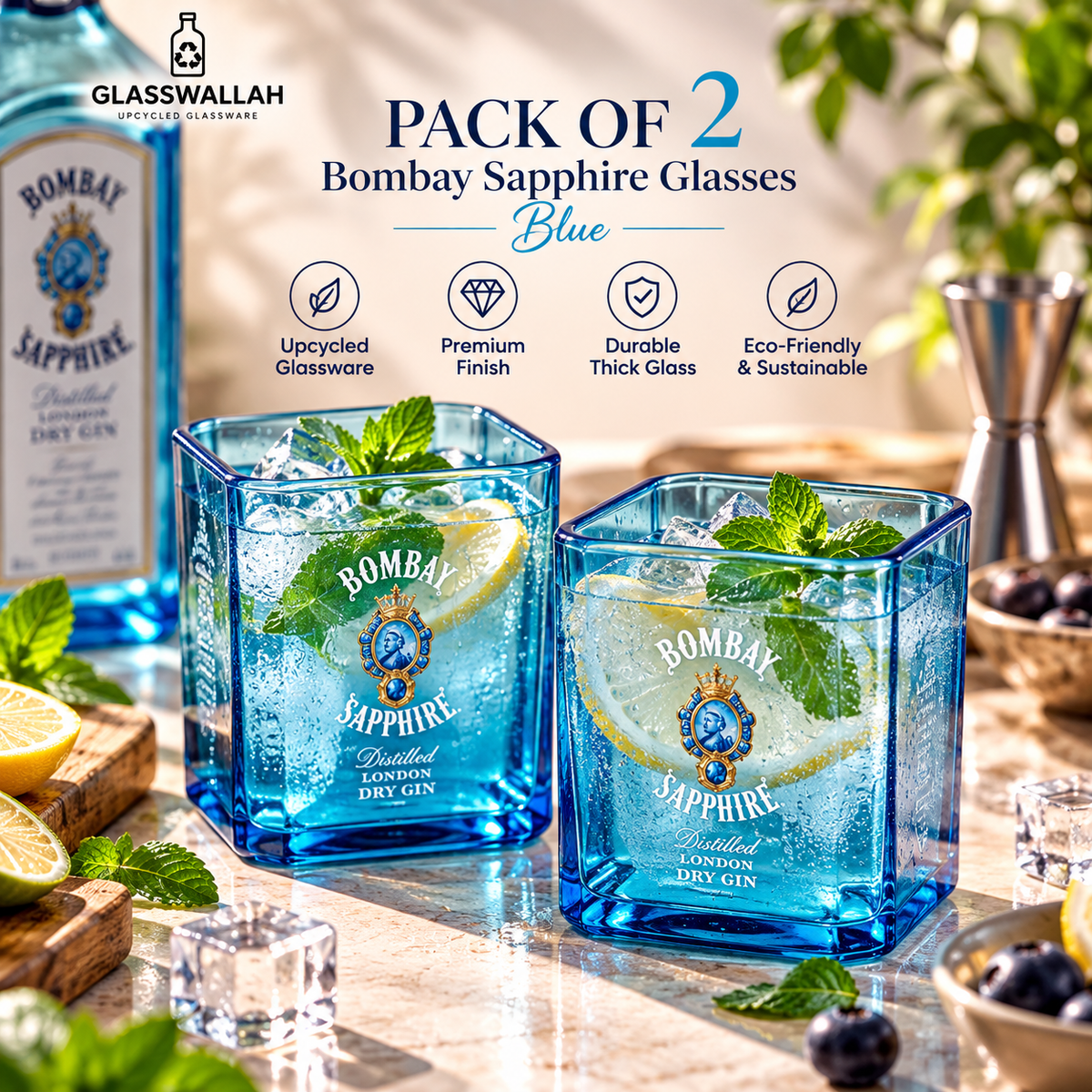 Bombay Sapphire - Set of 2