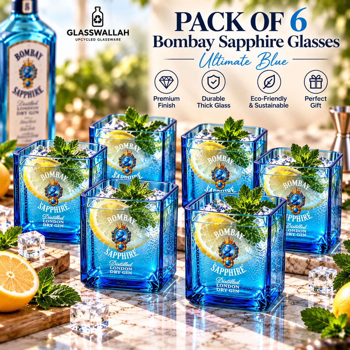 Bombay Sapphire - Set of 6