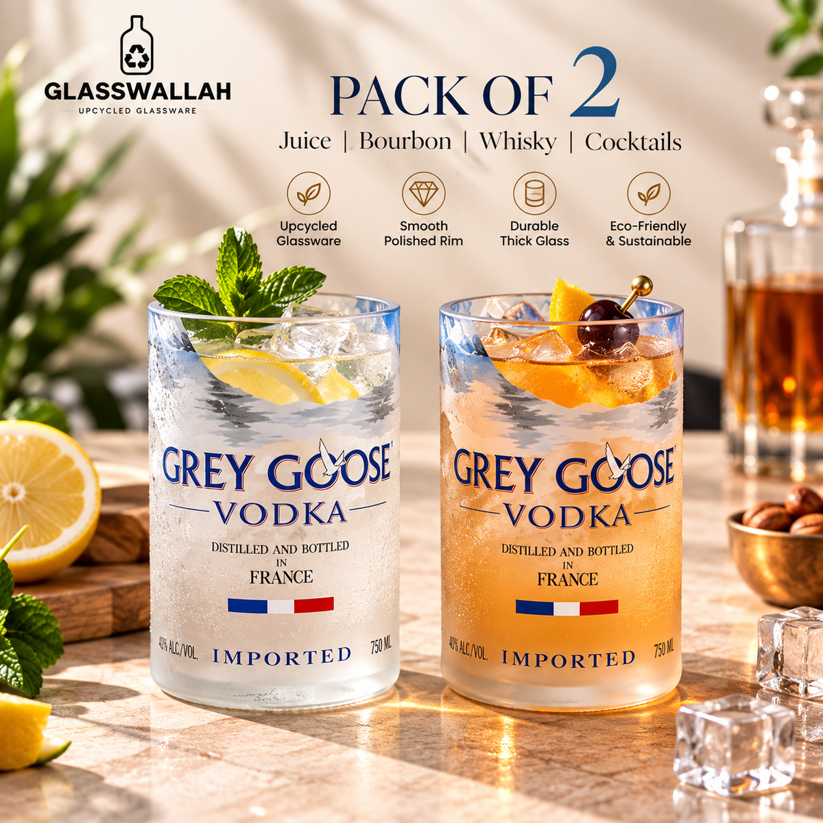 Grey Goose Glass - Set of 2