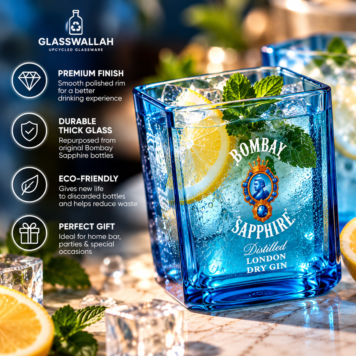 Bombay Sapphire - Set of 2