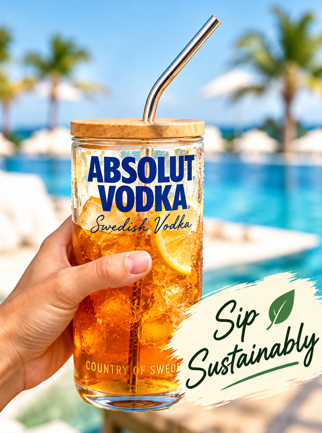 Absolut Bottle Sipper