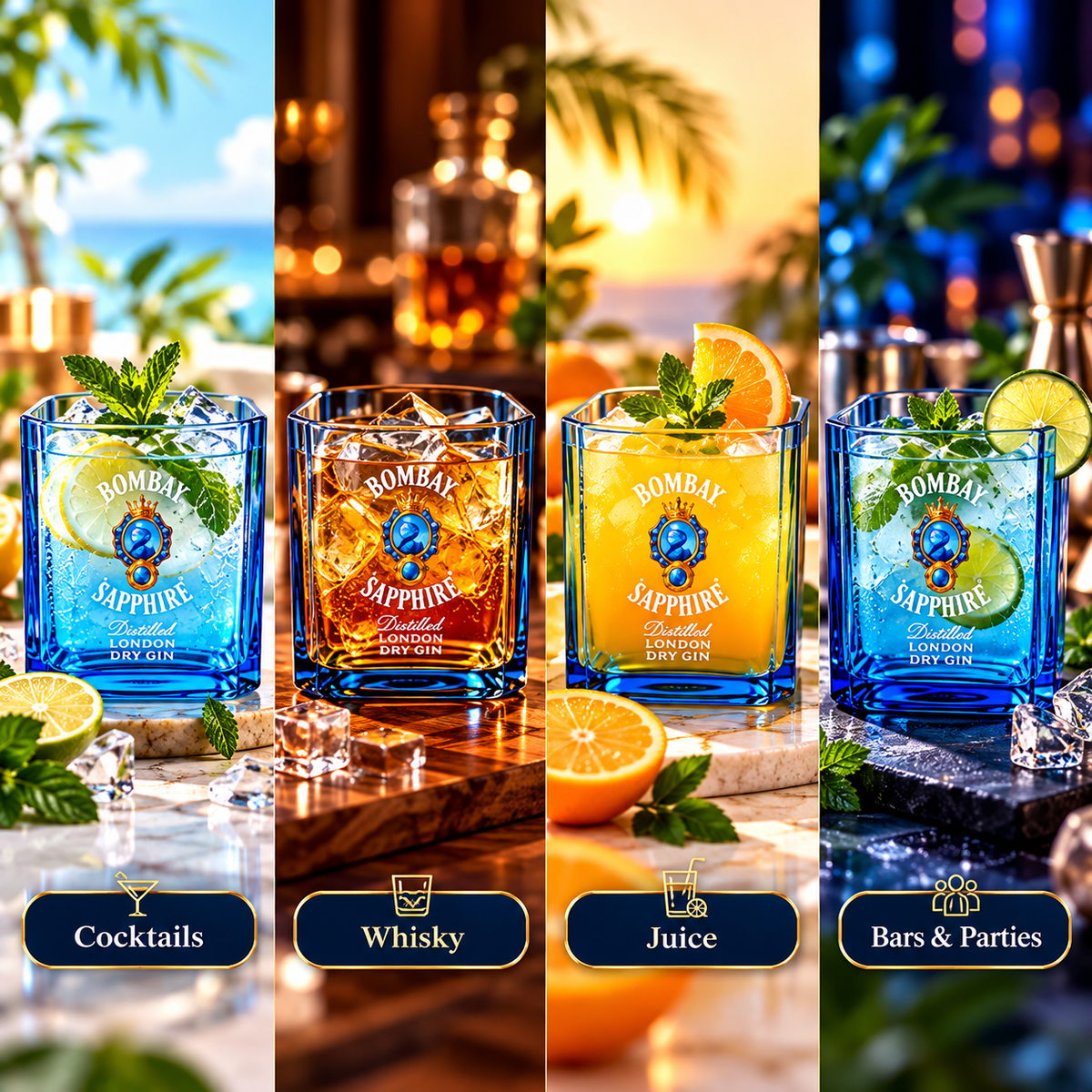 Bombay Sapphire - Set of 6