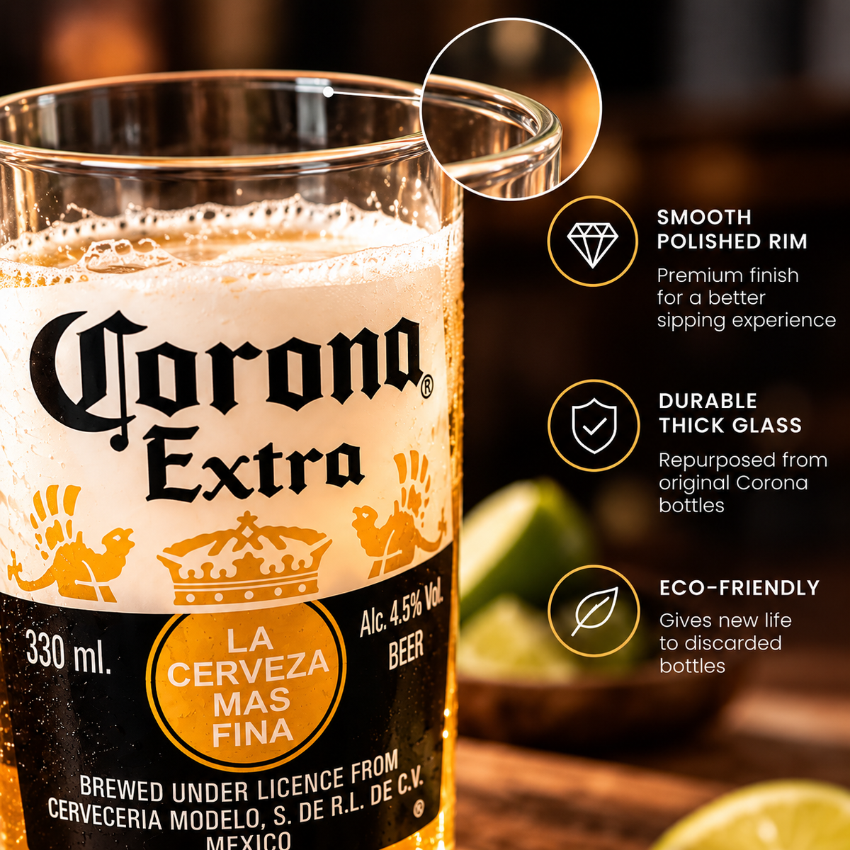 Corona Glasses - Set of 2